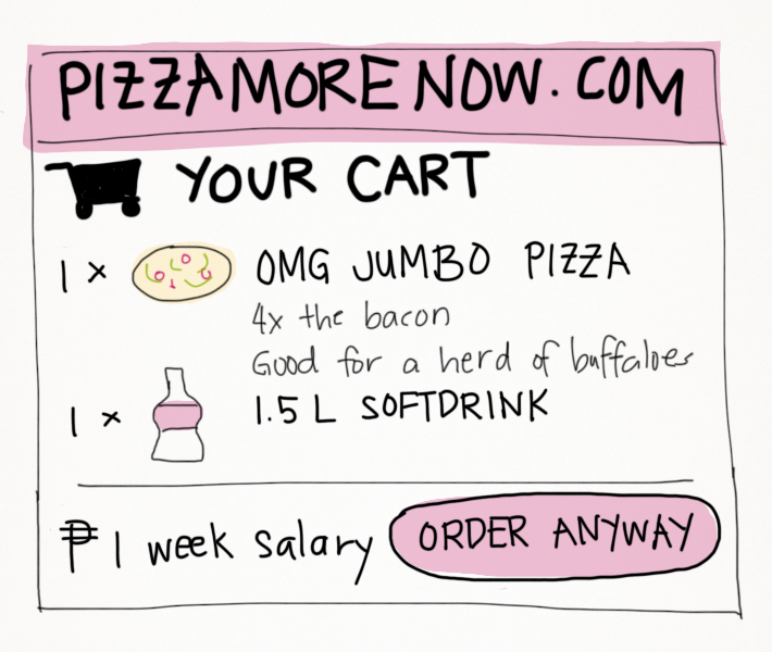 ordering pizzas